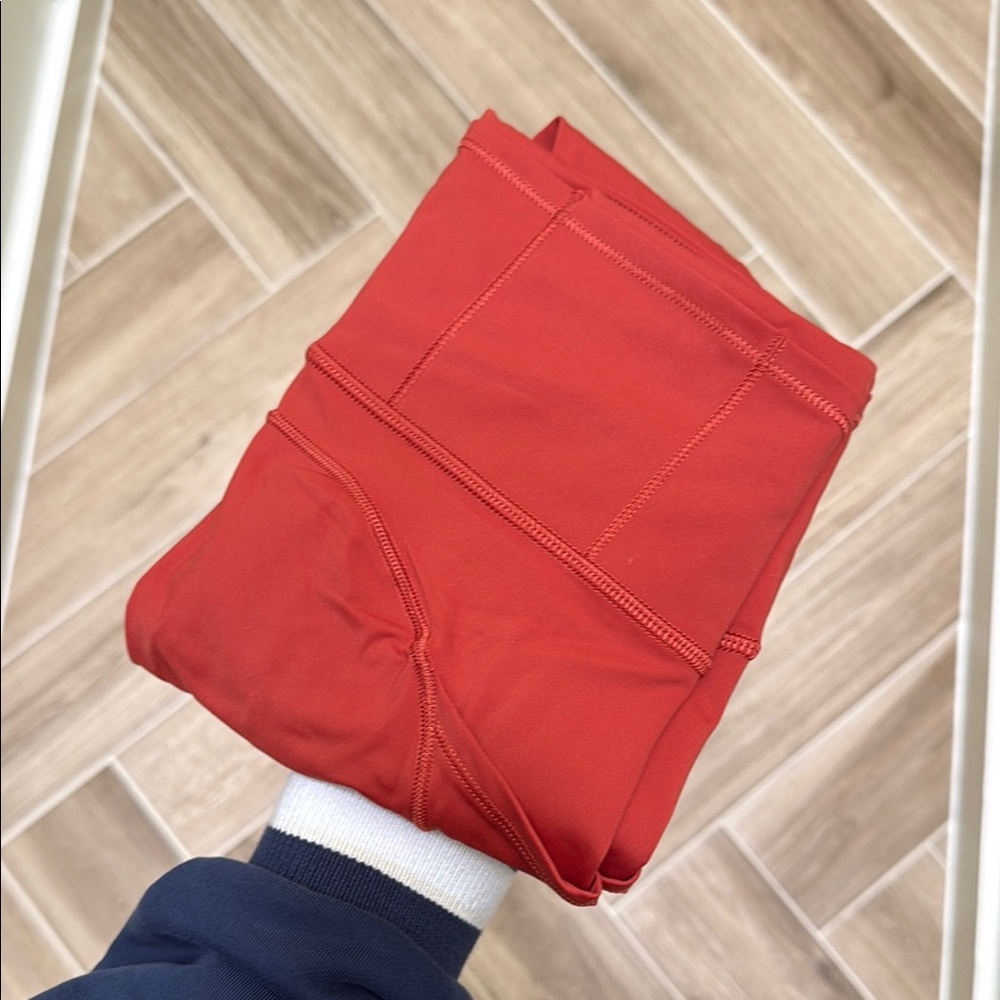 Lululemon Athletica Fast and Free Burnt Orangeish/Red Leggings